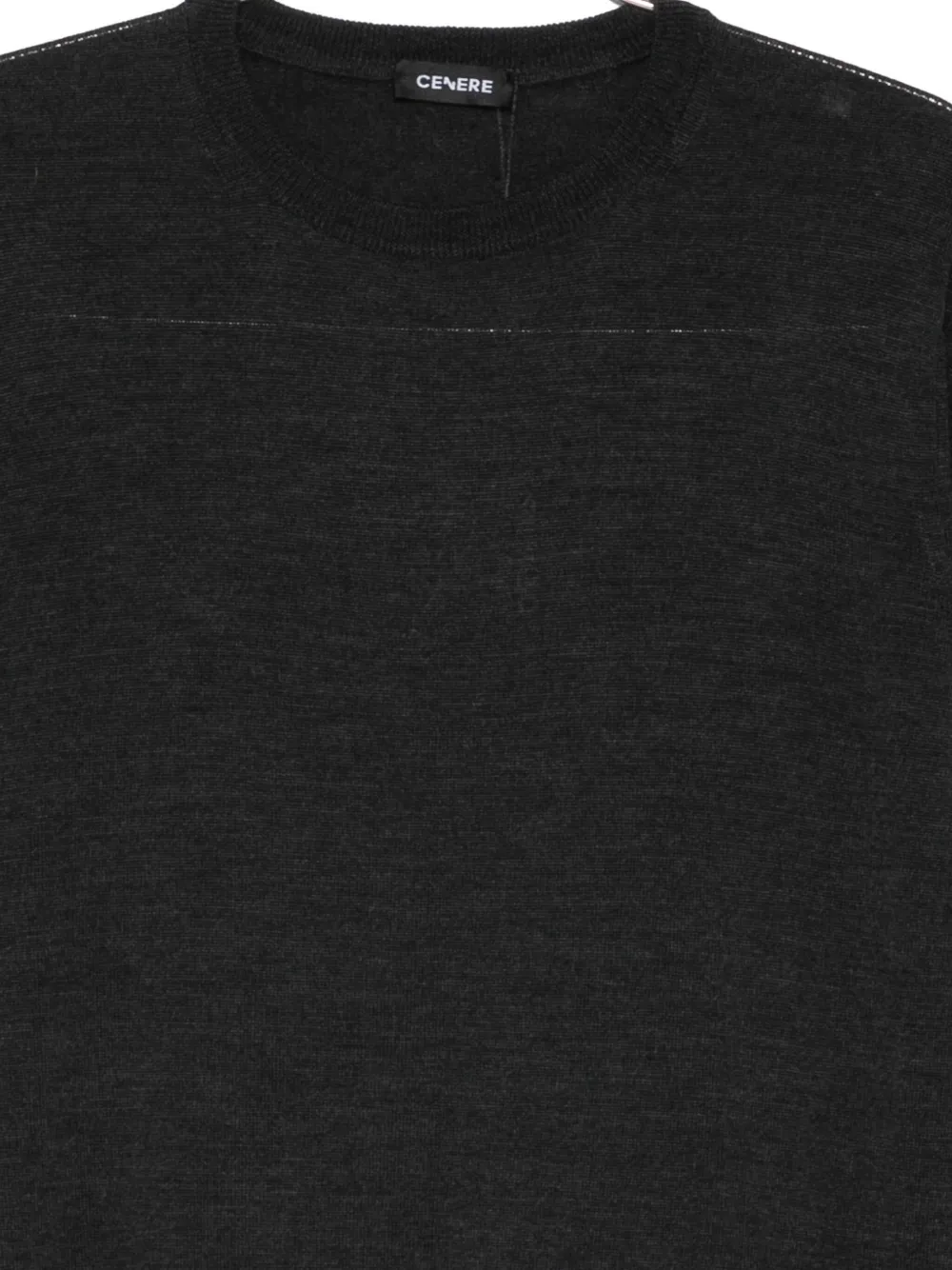 Cenere Crew-neck Sweater In Black