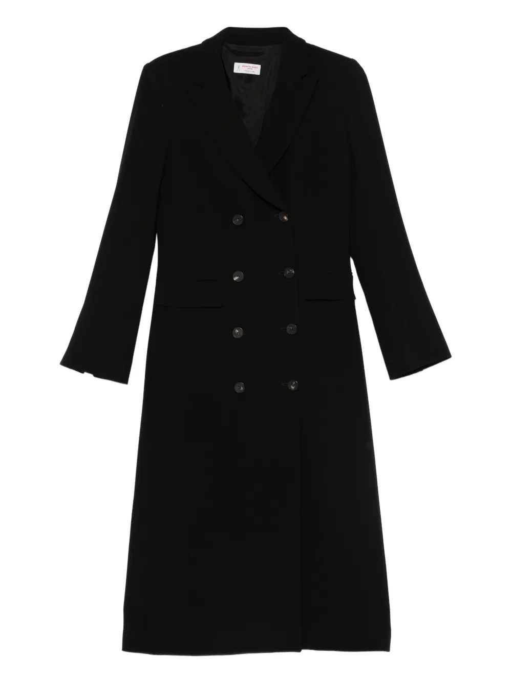 Alberto Biani Midi-jurk met dubbele rij knopen Zwart