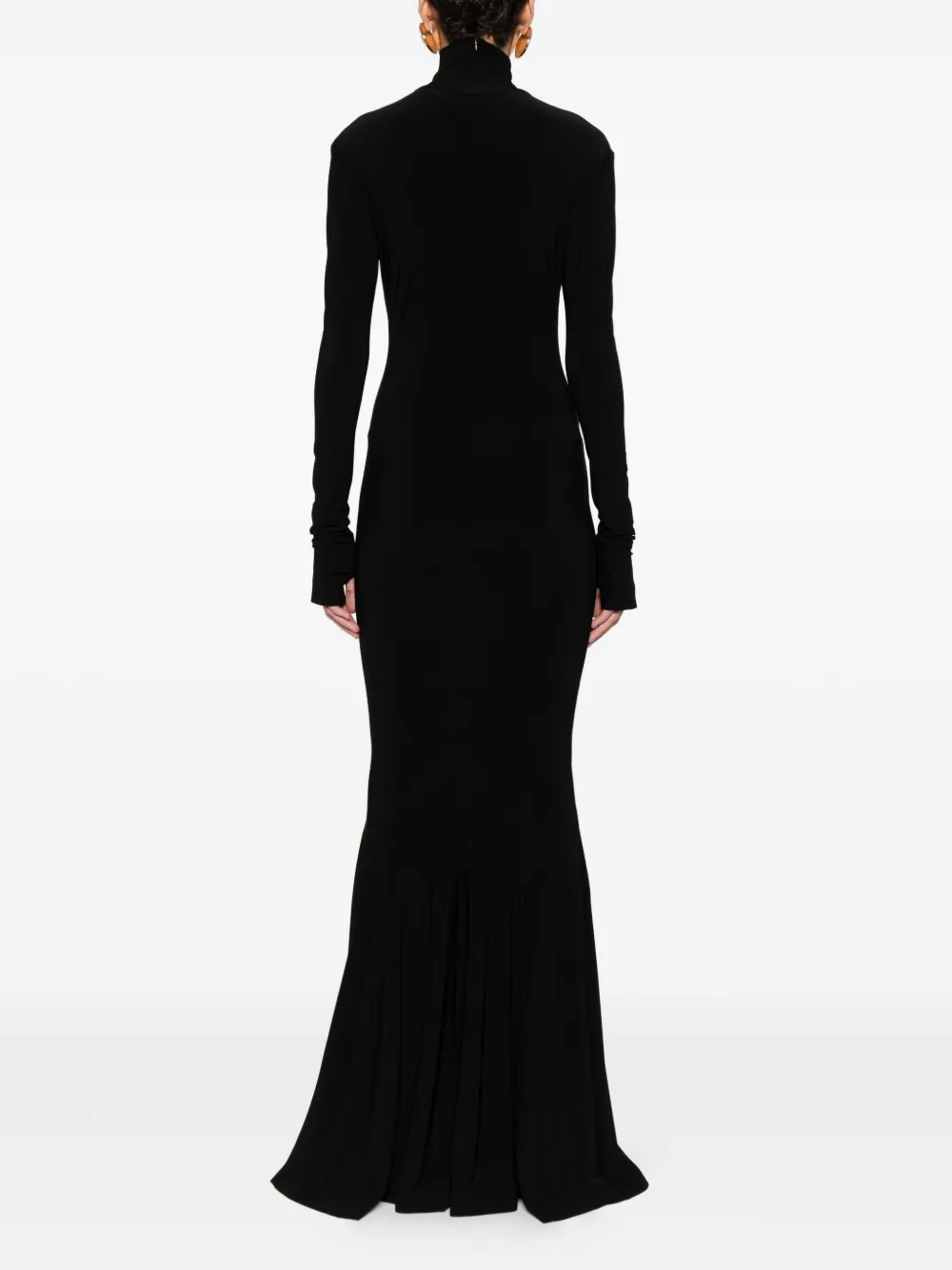 Norma Kamali Jurk met lange mouwen Zwart