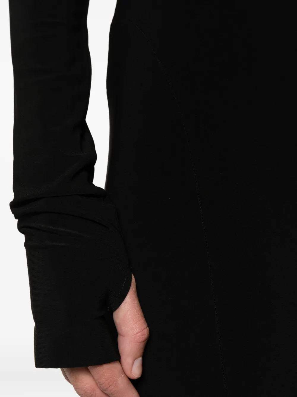 Norma Kamali Jurk met lange mouwen Zwart