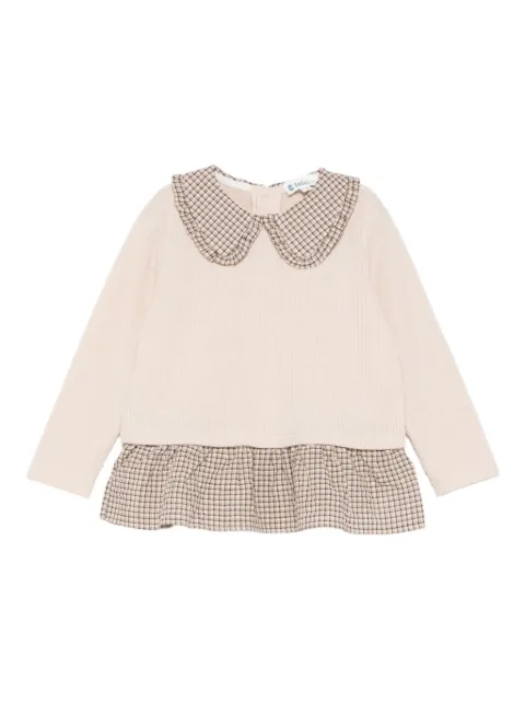 LALALU checked layered top