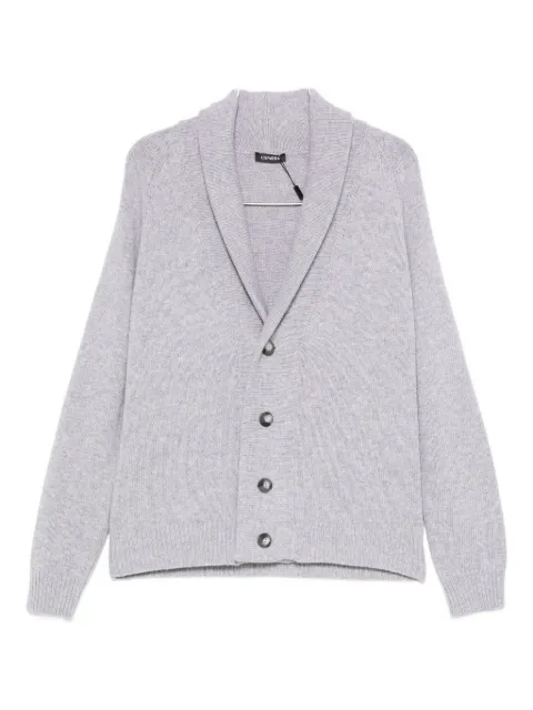 Cenere GB Cardigan con scollo a scialle