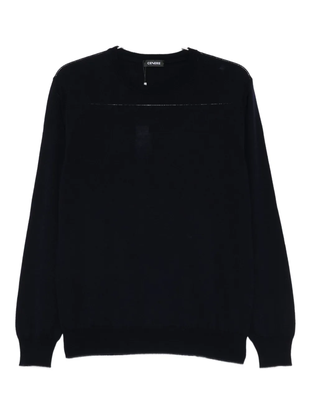 Cenere Crew-neck Sweater In Black