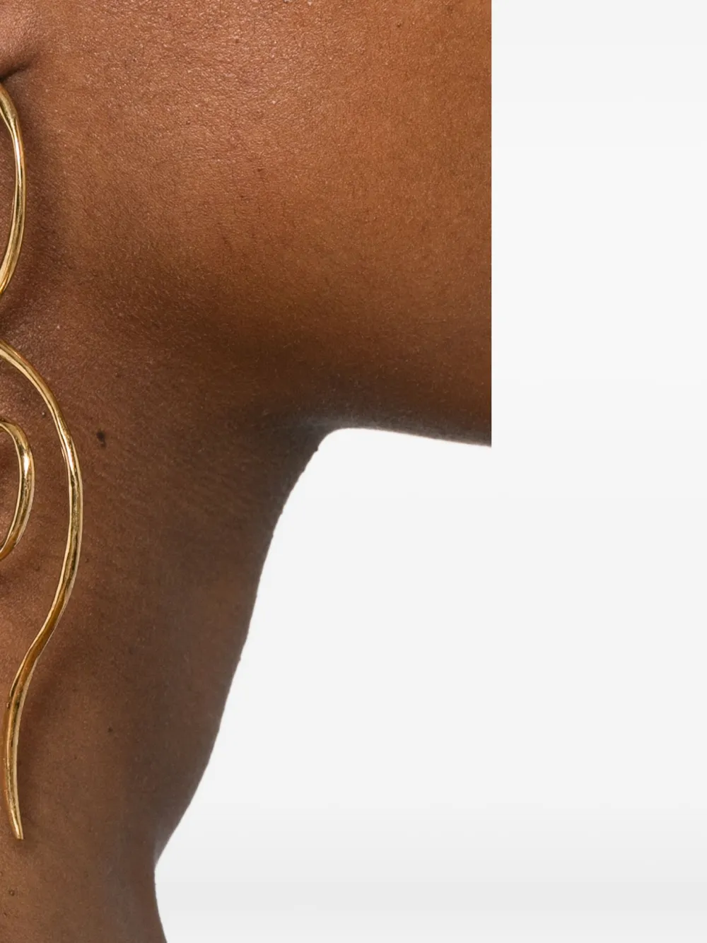 Panconesi Spiral Drop Earrings In Gold
