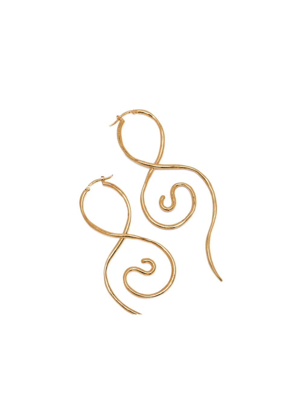 Panconesi Spiral Drop Earrings In Gold
