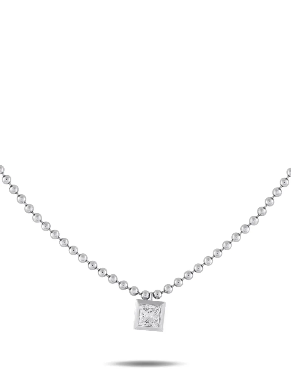 LB Exclusive 18K white gold Odelia diamond necklace - Argento