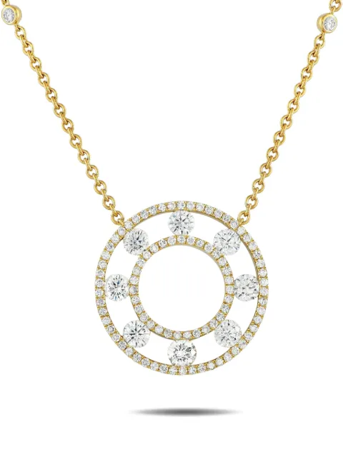 LB Exclusive 18K yellow gold diamond necklace