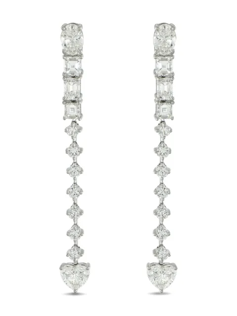 LB Exclusive 18K white gold diamond earrings