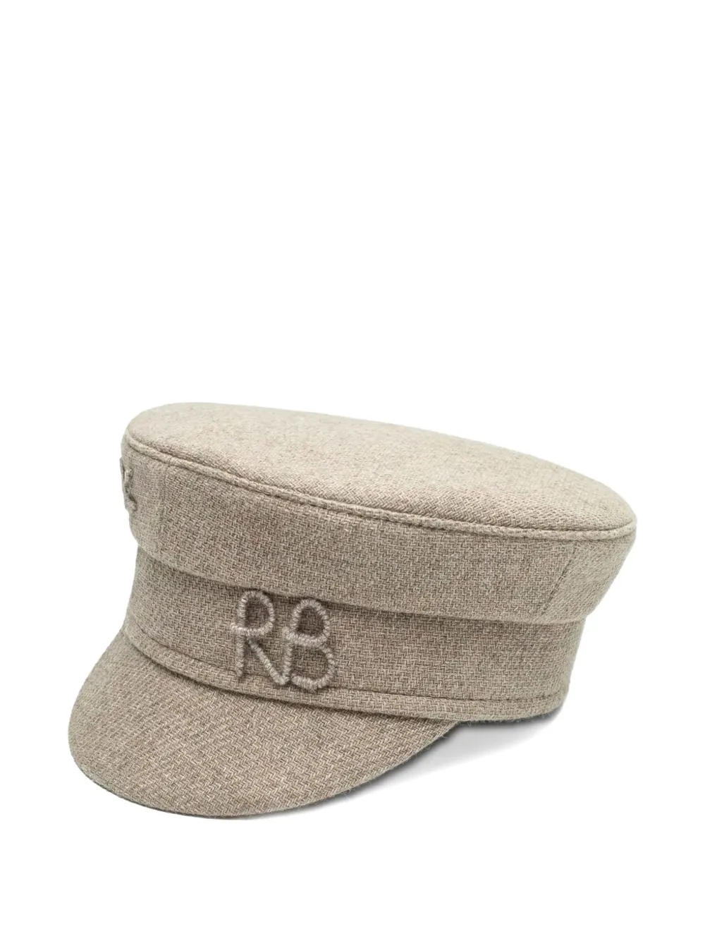 Ruslan Baginskiy Monogram Baker Boy Cap In Neutral