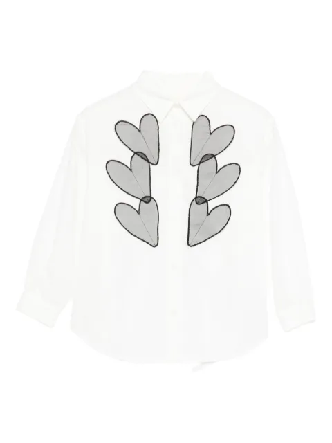 Simonetta heart-appliqué shirt 