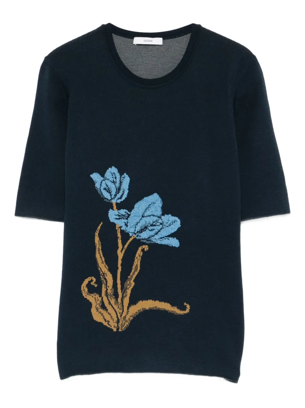 ERDEM ERDEM SHORT SLEEVE TOP NAVY - Blu