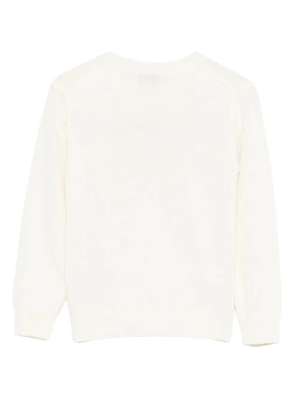 MC2 Saint Barth Kids Intarsia trui Wit