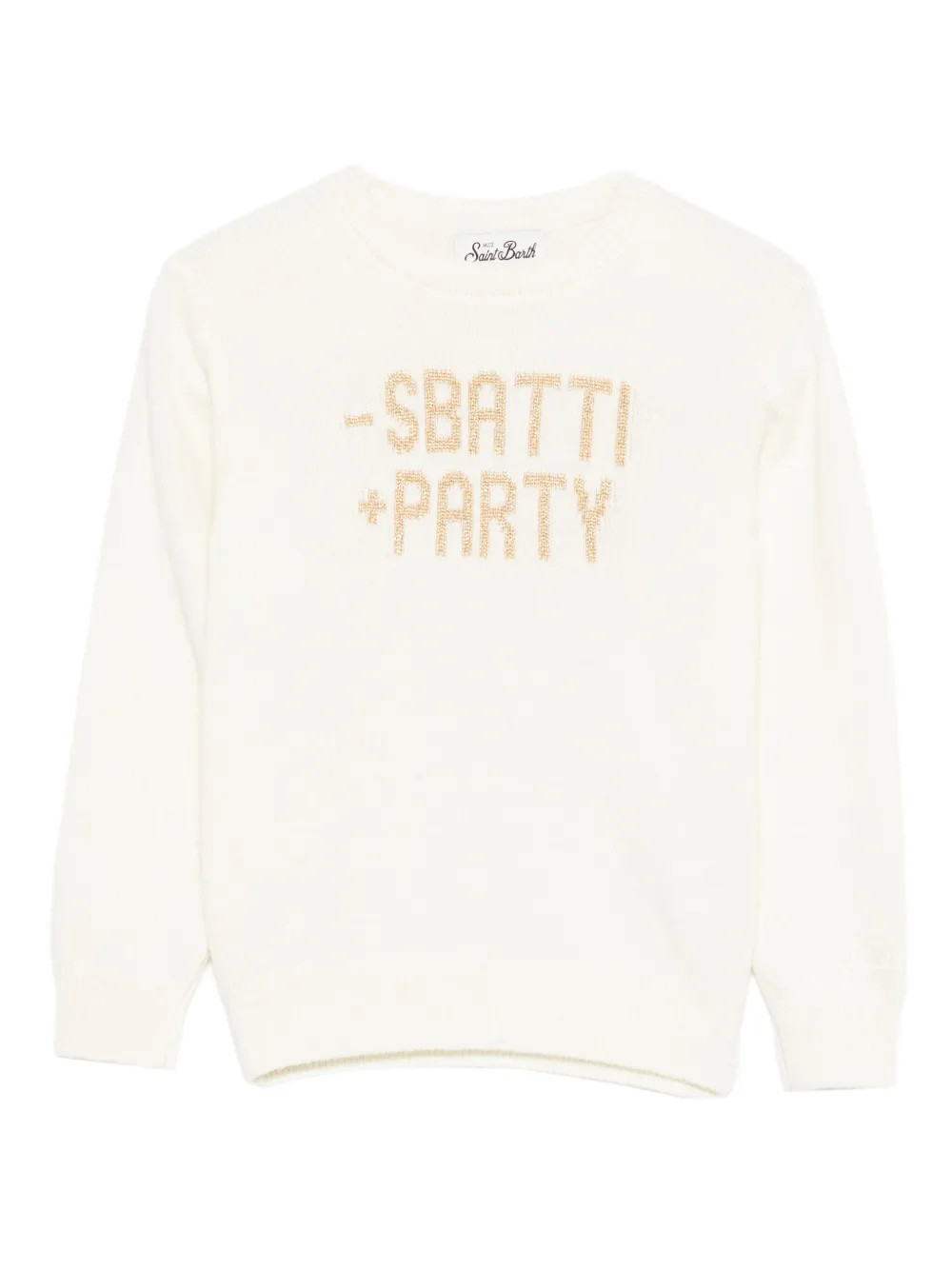 MC2 Saint Barth Kids ロゴ セーター - ホワイト MC2 Saint Barth Kids ロゴ セーター - ホワイト