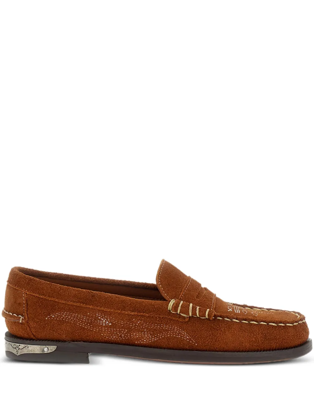 Sebago Loafers met decoratief stiksel Bruin