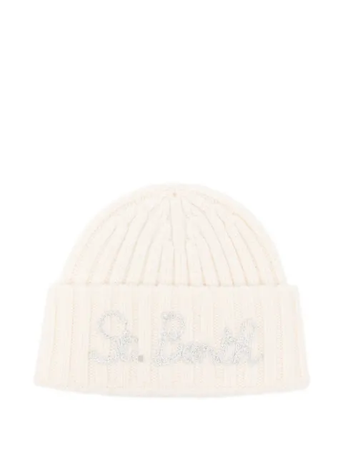 MC2 Saint Barth Kids Wengen embroidered beanie hat
