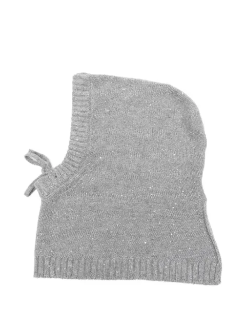 Gran Sasso sequin-embellished balaclava