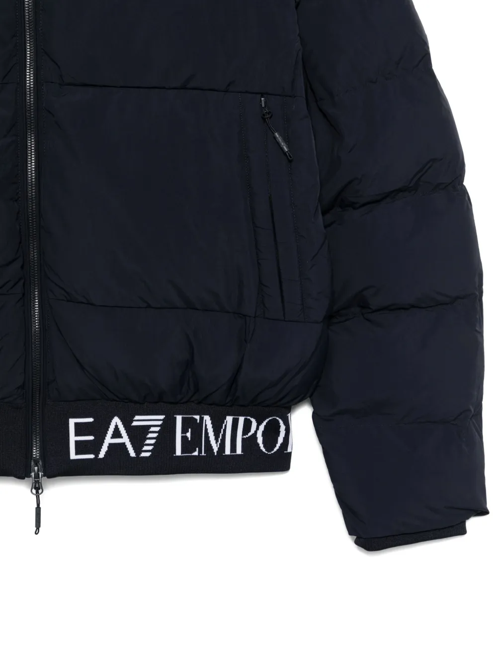 Ea7 Emporio Armani Gewatteerd jack met capuchon Blauw