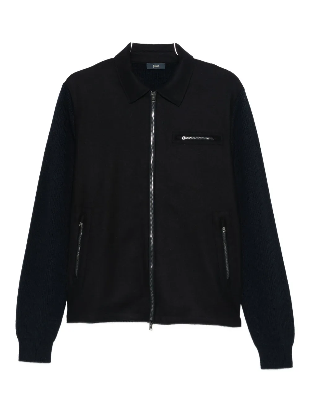 Herno zip-up collared jacket | Blue | Image 1