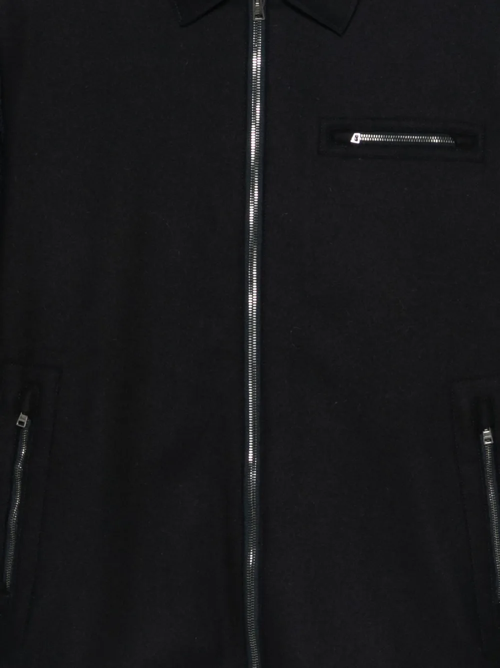 Herno Jack met rits en kraag Blauw