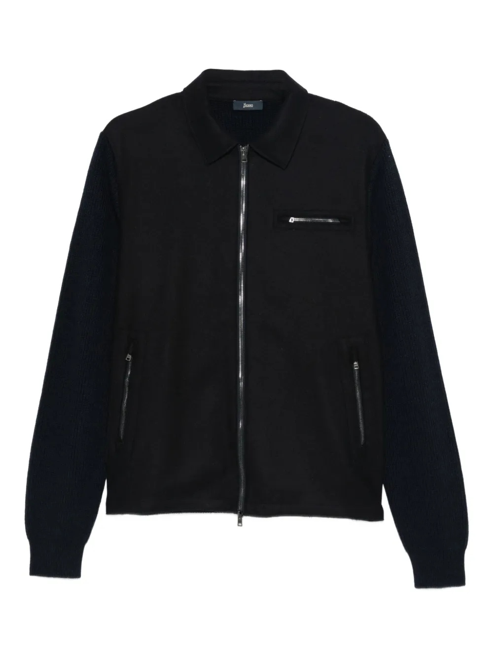 Herno zip-up collared jacket | Blue | Image 1