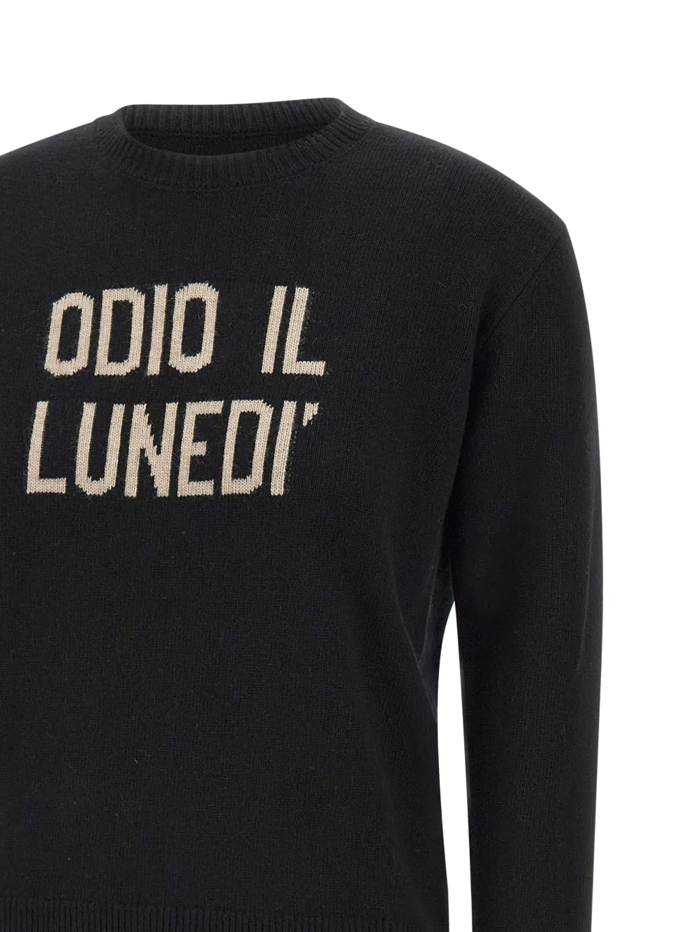Mc2 Saint Barth Round-neck Sweater In Black