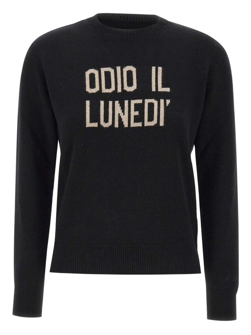 Mc2 Saint Barth Round-neck Sweater In Black