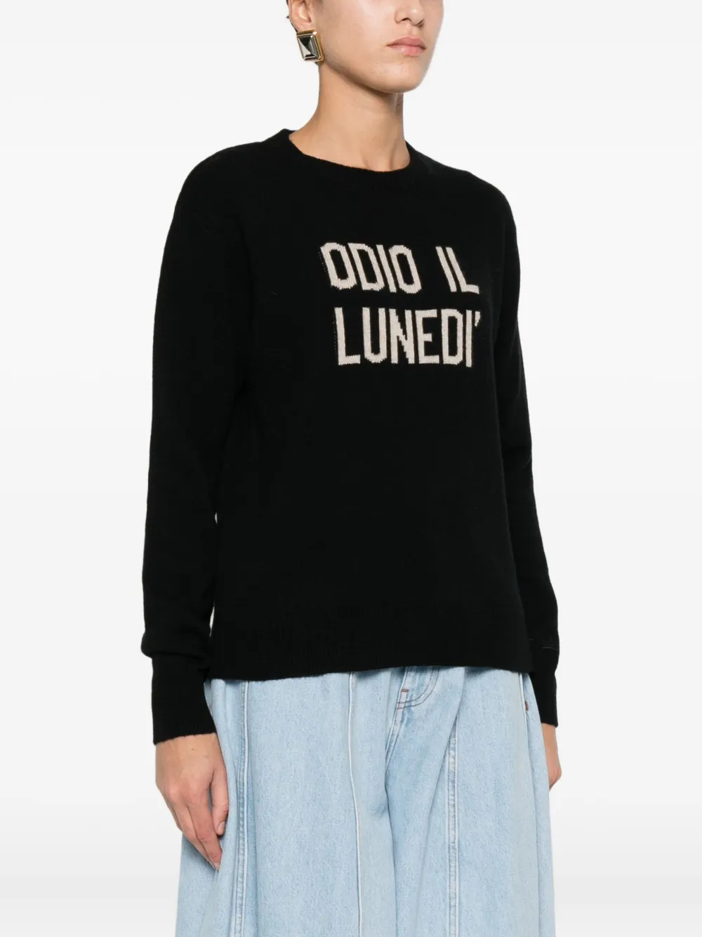 MC2 Saint Barth Sweater met ronde hals Zwart