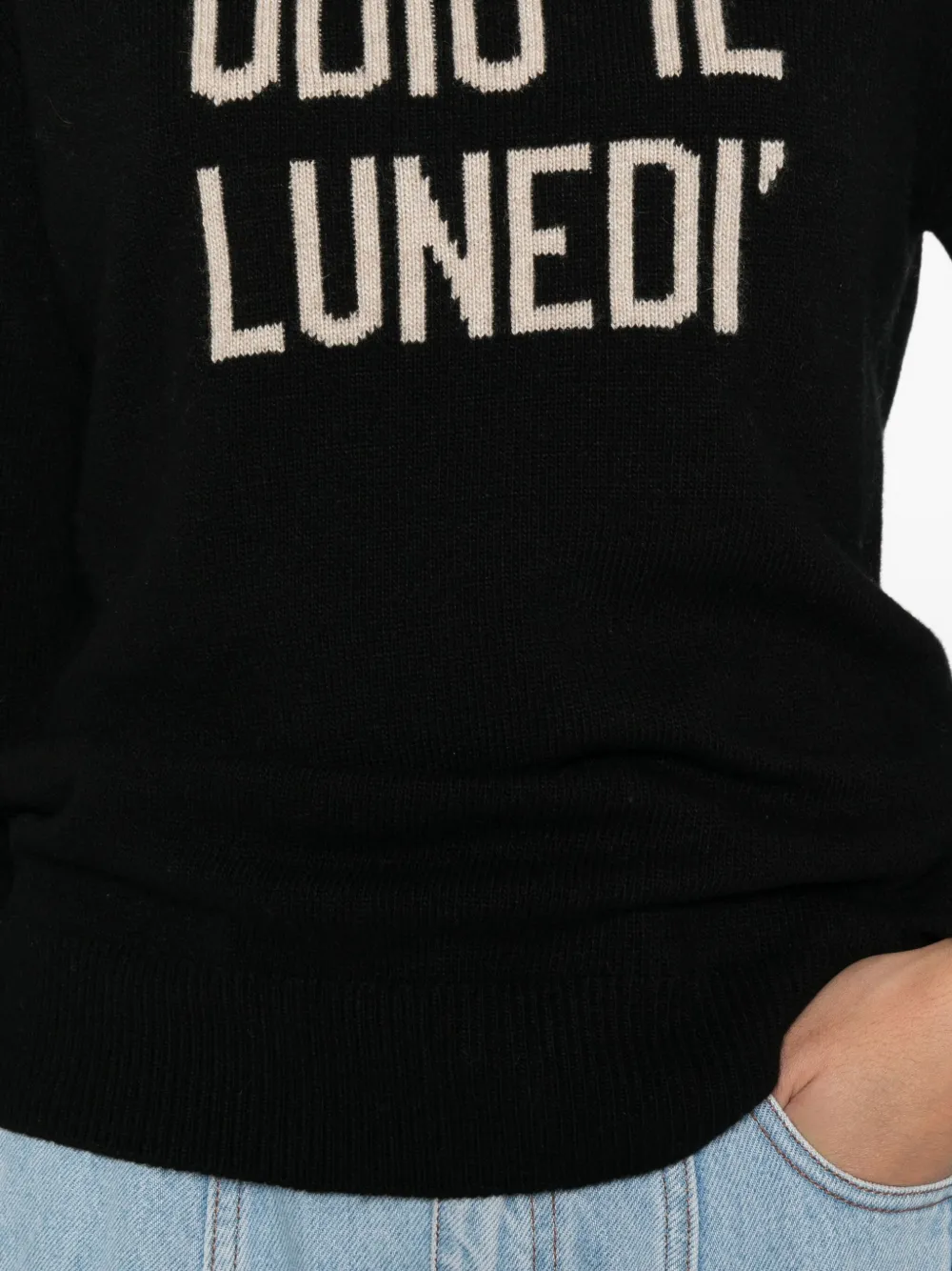 MC2 Saint Barth Sweater met ronde hals Zwart