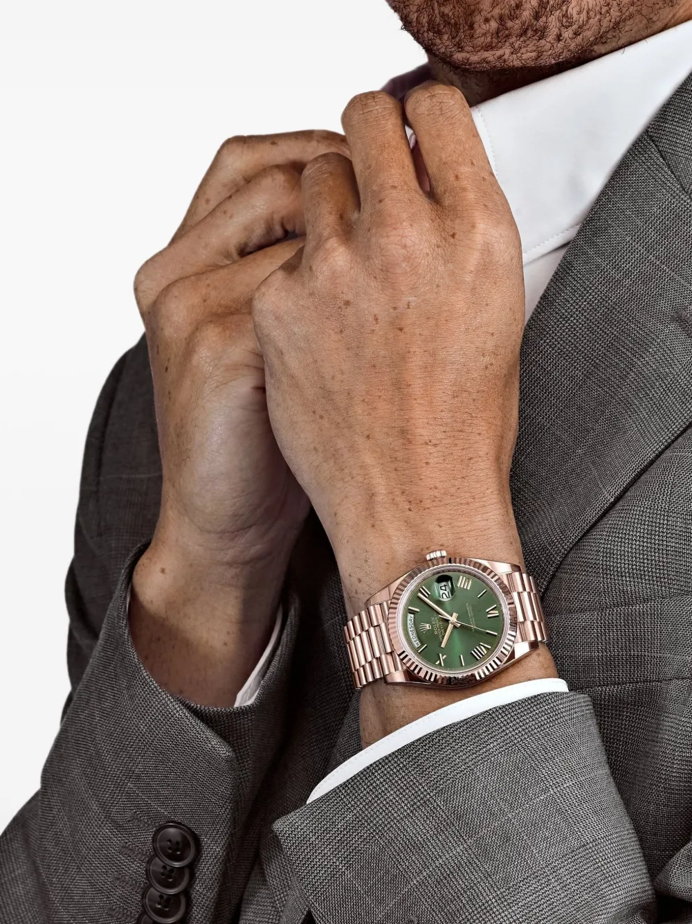 Rolex reloj Day-Date 18K Everose Rose de 40mm 2021 | Estilos de archivo | Image 2