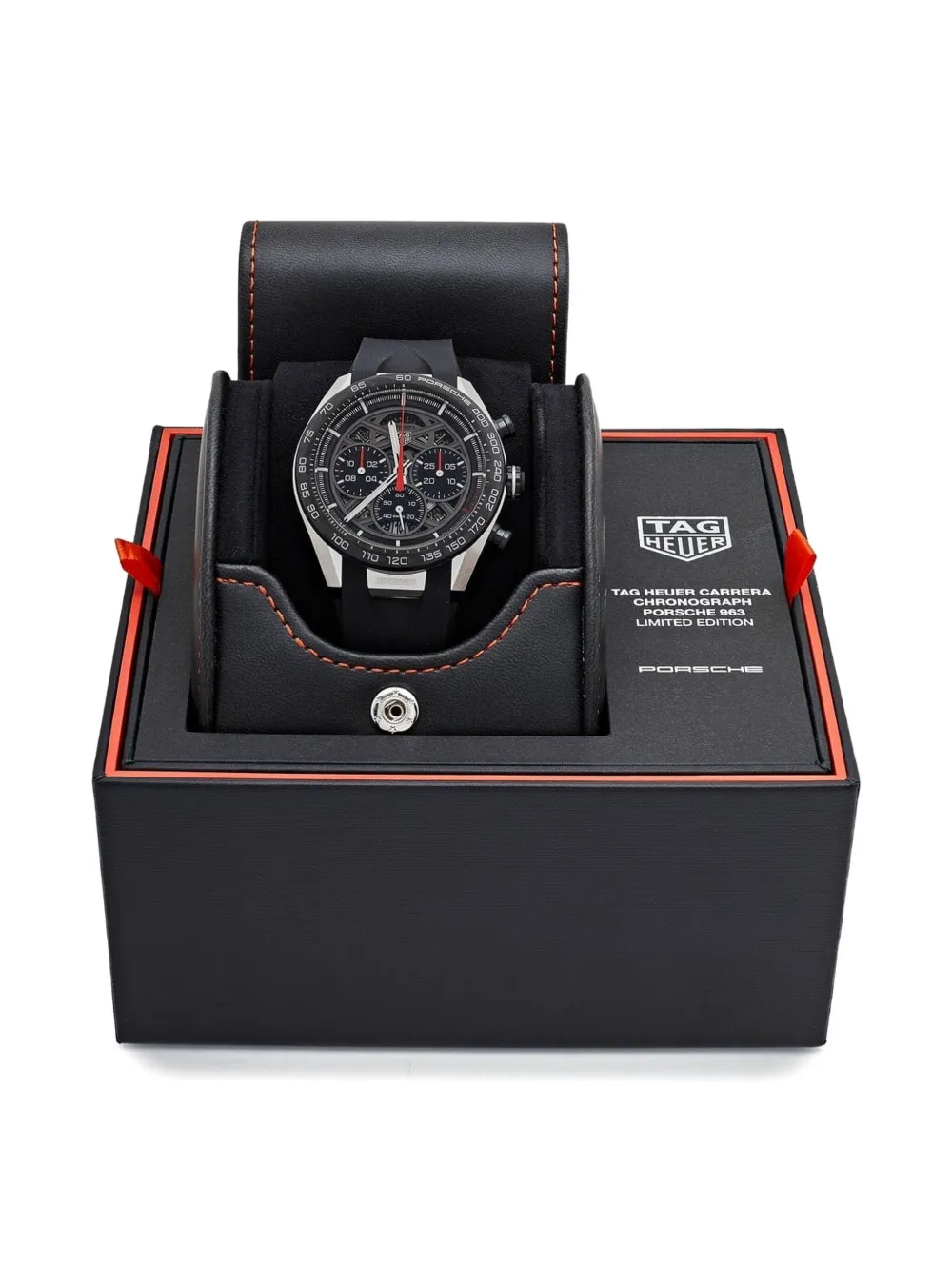 Pre-owned Tag Heuer X Porsche 963 2024 Carrera Chronograph Limited Edition 44mm In Black