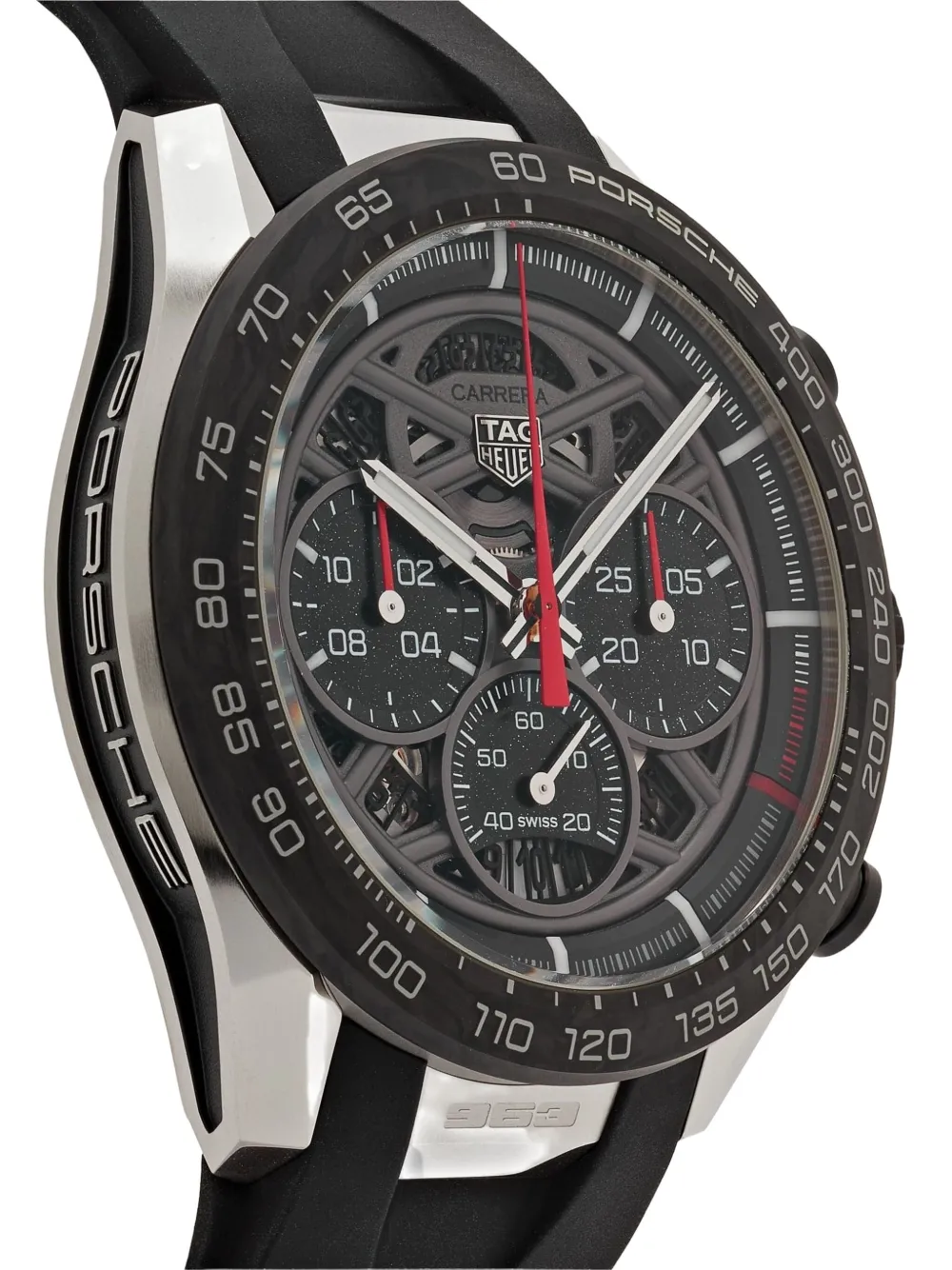 Pre-owned Tag Heuer X Porsche 963 2024 Carrera Chronograph Limited Edition 44mm In Black