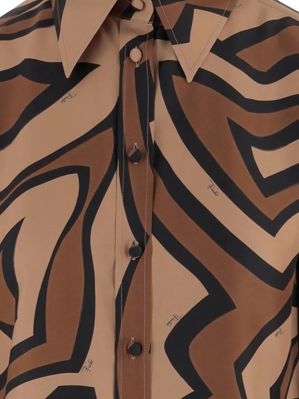 PUCCI Blouse met patroon Beige