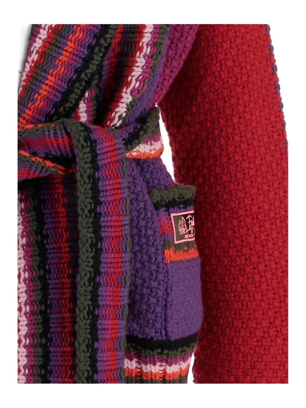 Pucci Orchids Print Oversized Colorblock Cardigan Clothing In Multi