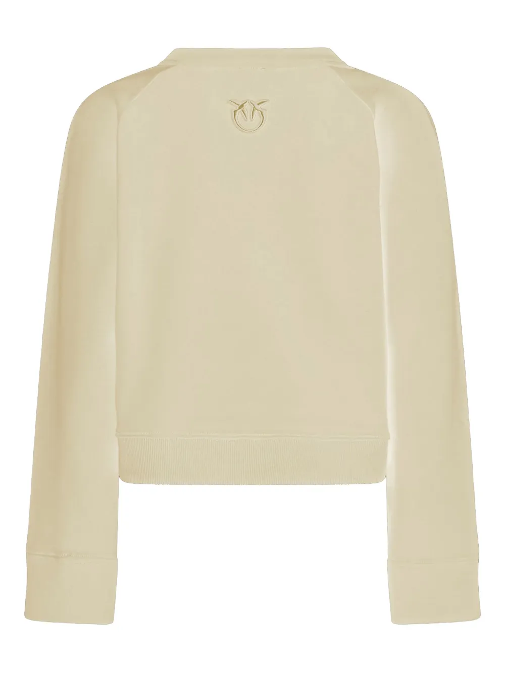 Pinko Cotton Sweatshirt With Buttons In Neutral