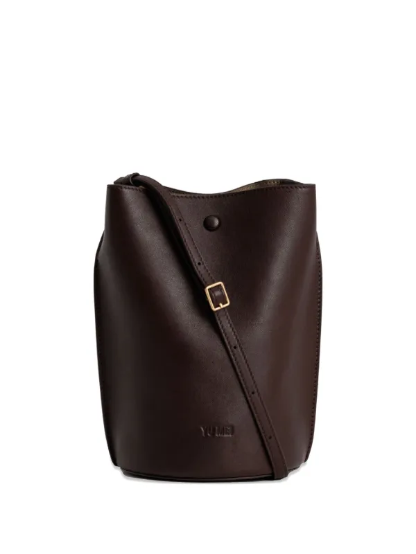 Yu Mei Phoebe Strap Bucket Bag Brown FARFETCH ID