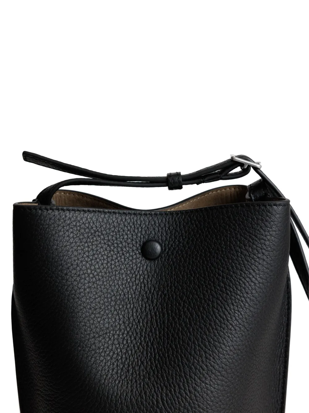Yu Mei Phoebe Adjustable Strap Bucket In Black