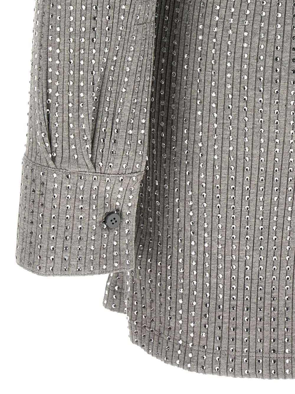 The Attico Jurk met stras-applicatie Grijs