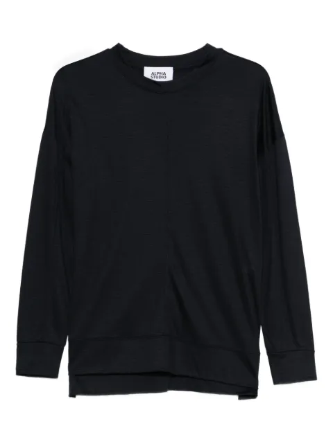 ALPHA STUDIO panelled jersey