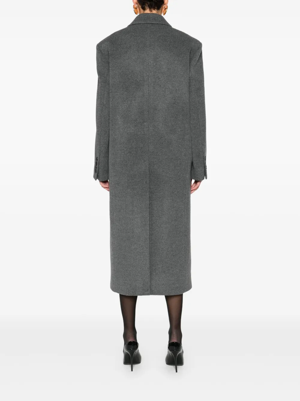 Dunst Wool Double-breasted Coat In Gray