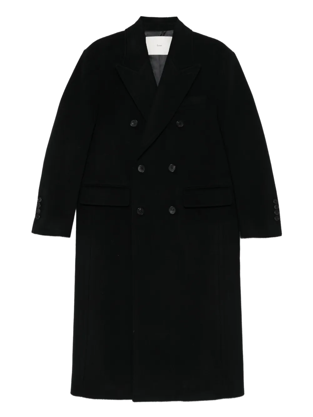 DUNST tailored double-breasted coat | Black | Image 1