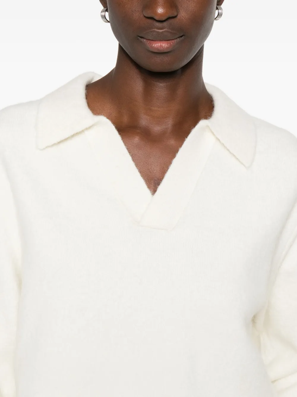 Dunst Wool Blend Polo Sweater In Gray