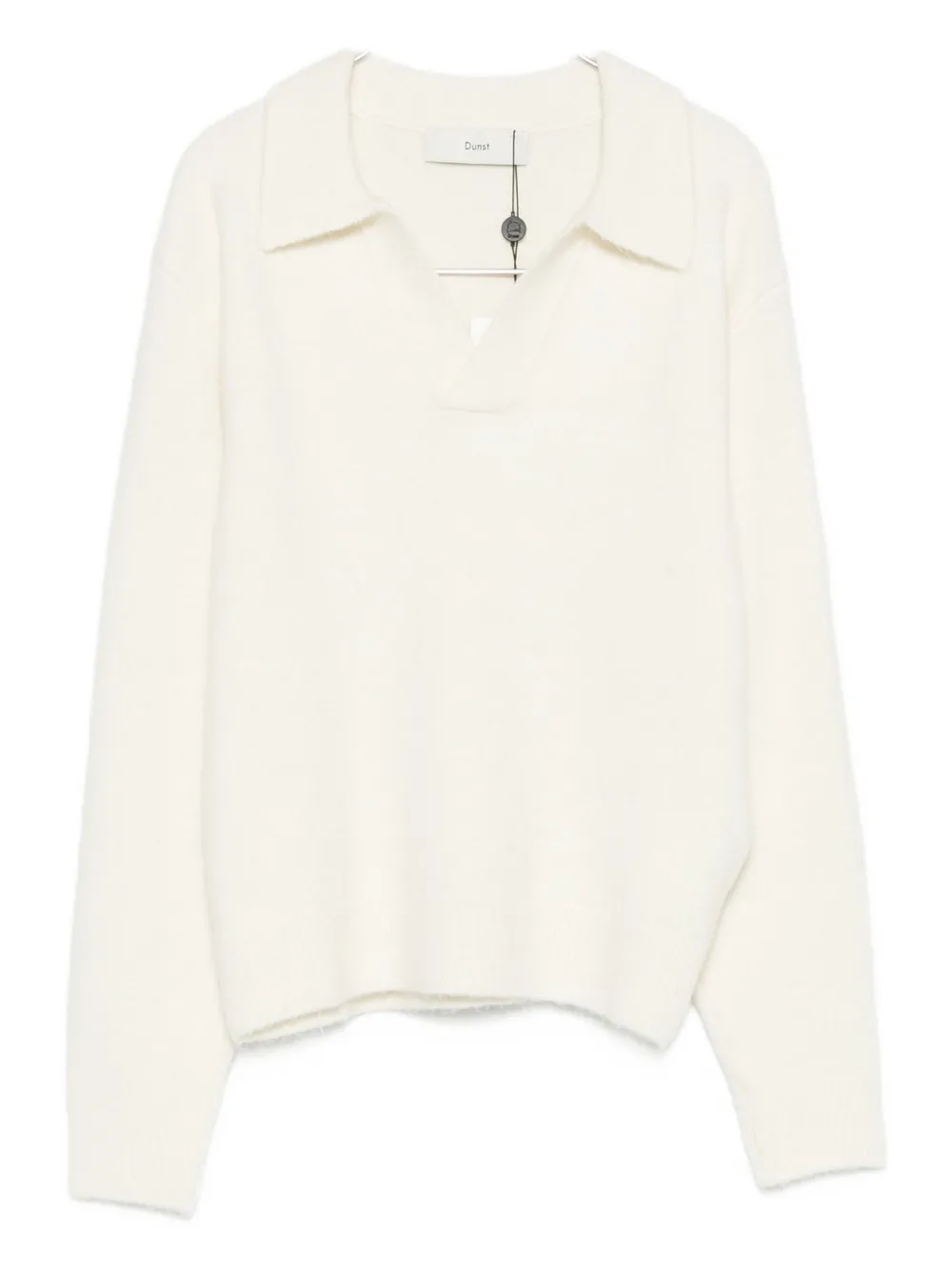 Dunst Wool Blend Polo Sweater In Gray