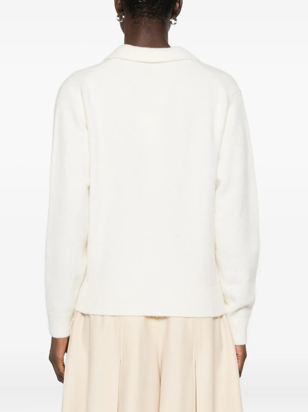 Dunst Wool Blend Polo Sweater In Gray
