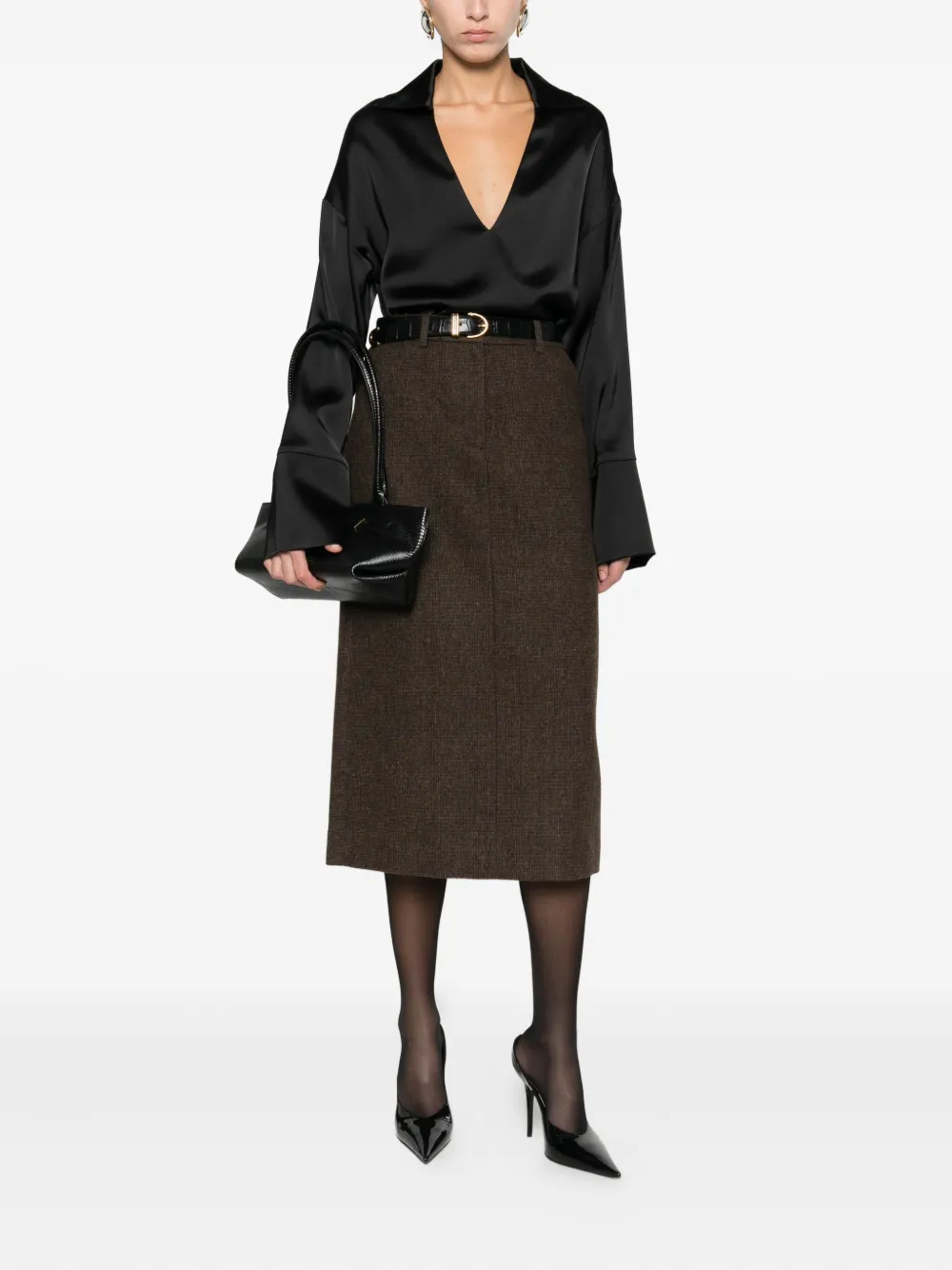 DUNST knitted midi skirt | Straight Skirts | Image 2