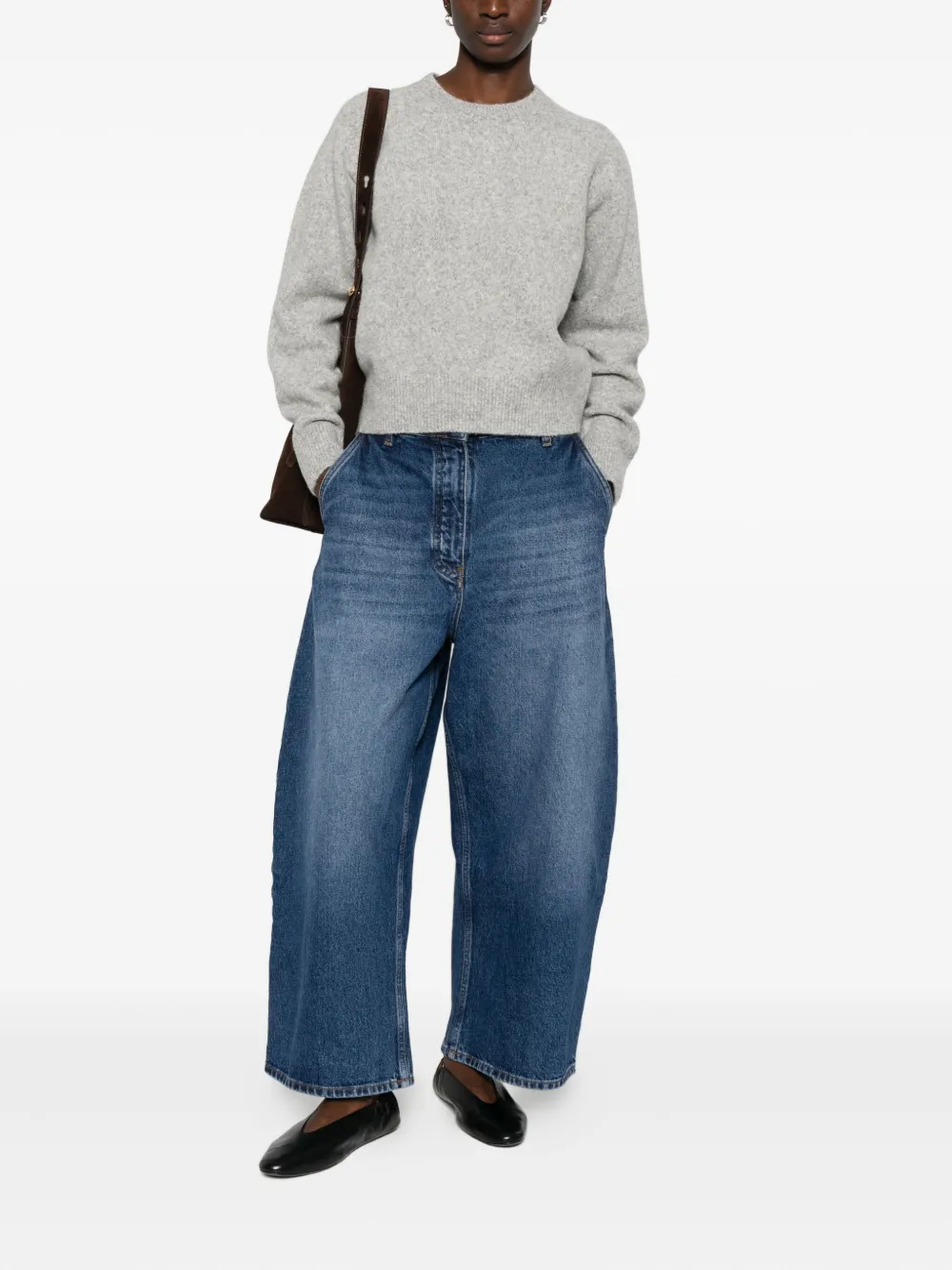 Dunst Round-neck Sweater In Gray