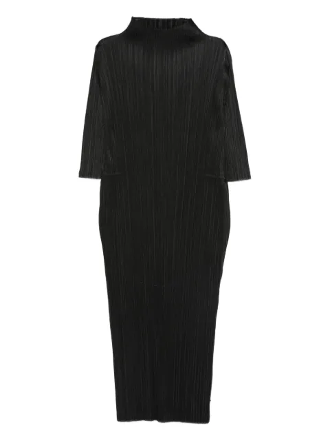Pleats Please Issey Miyake plissé-effect midi dress