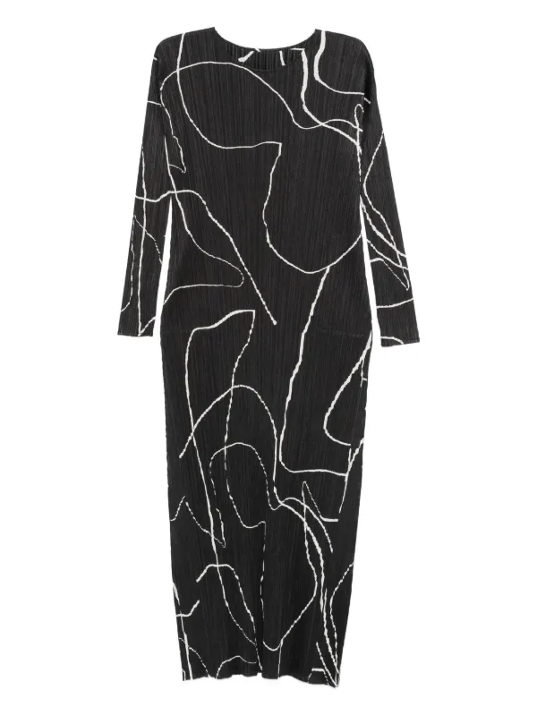 Pleats Please Issey Miyake プリーツ ドレス | ブラック | FARFETCH JP
