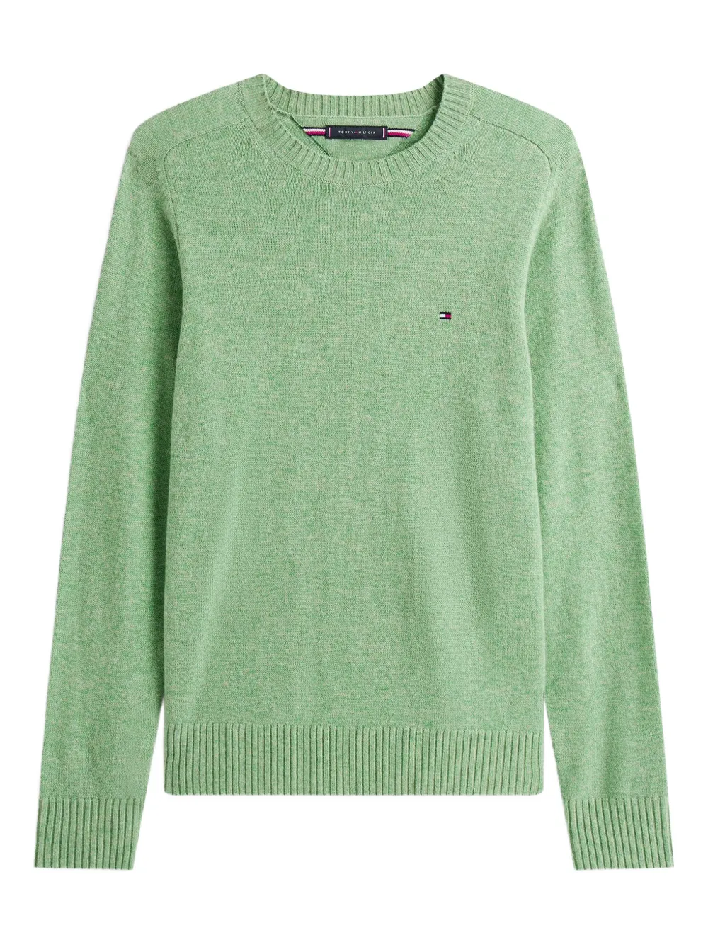 Tommy Hilfiger logo-detail crew-neck sweater | Green | Image 1
