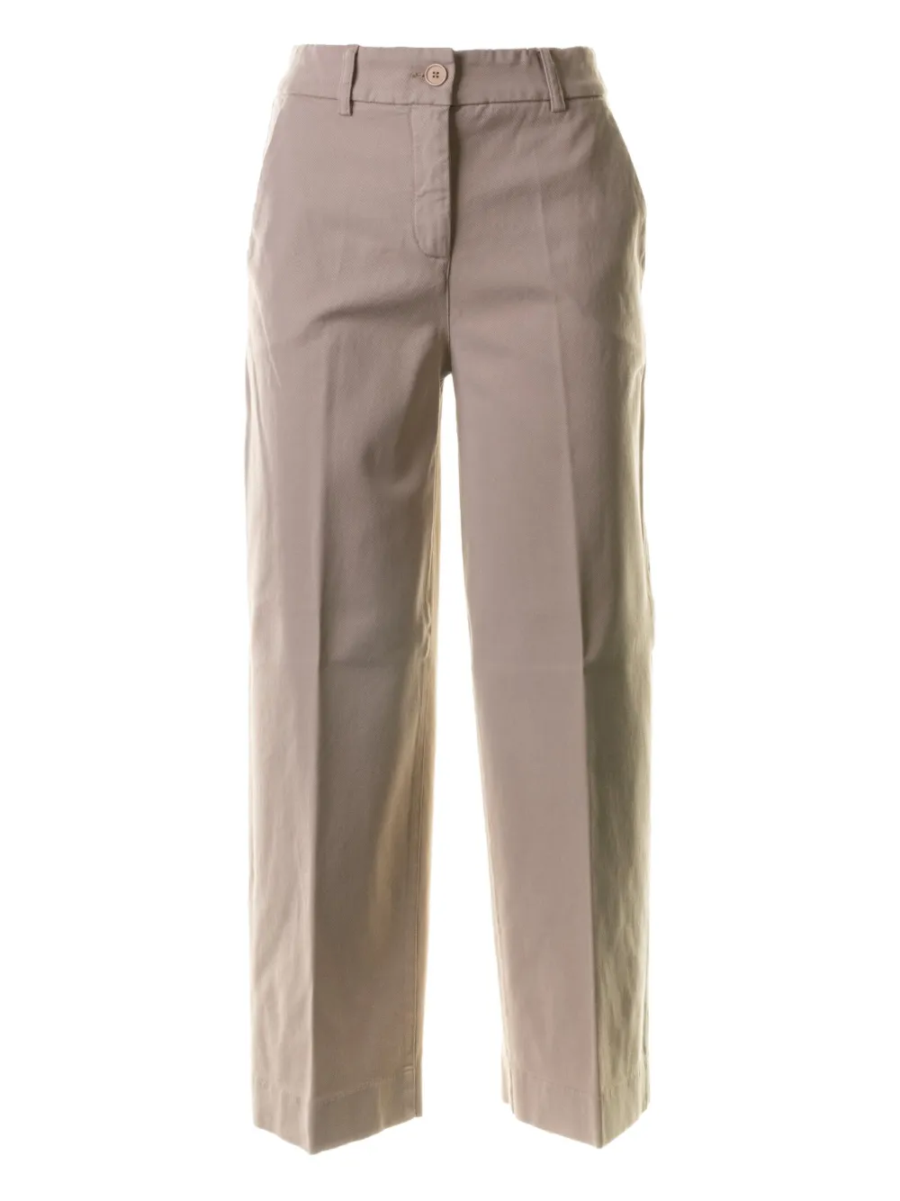 Via Masini 80 Button Trousers In Neutral
