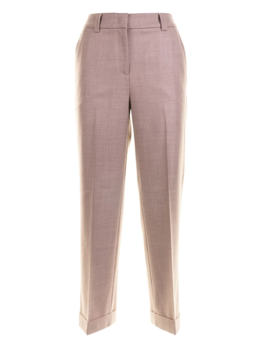 Via Masini 80 Cuffed Trousers In Pink